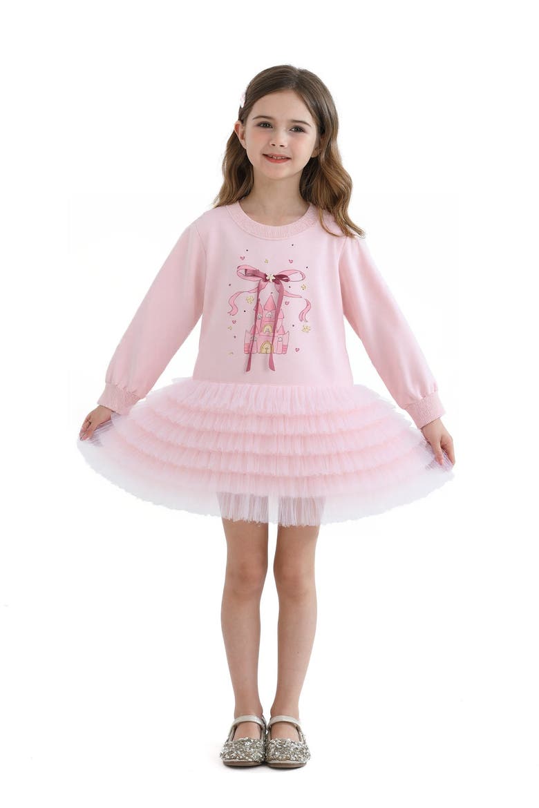 Ruffle Ribbon Dress, Main, color, Pink