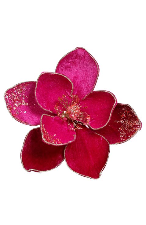 Elegant Glitter Magnolia, Set of 12