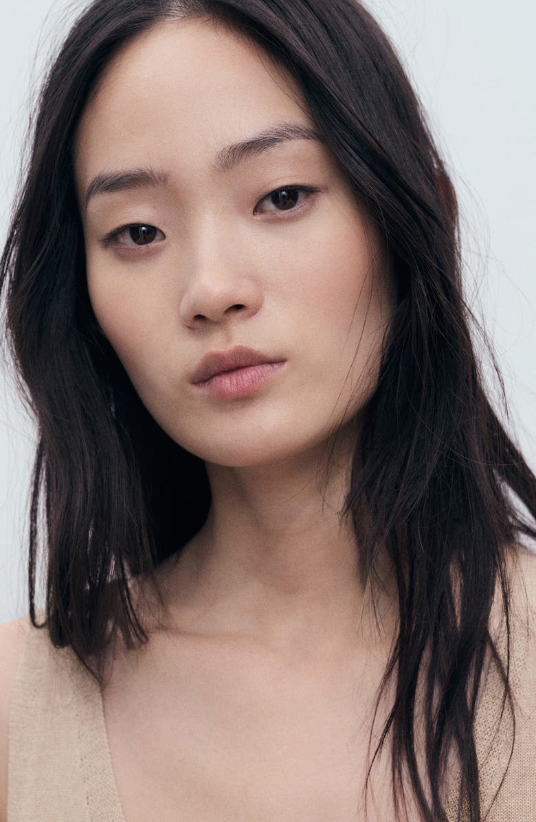 MANGO V-Neck Sweater Vest, Alternate, color, Light/ Pastel Grey