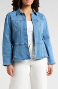 Wit & Wisdom Peplum Denim Jacket