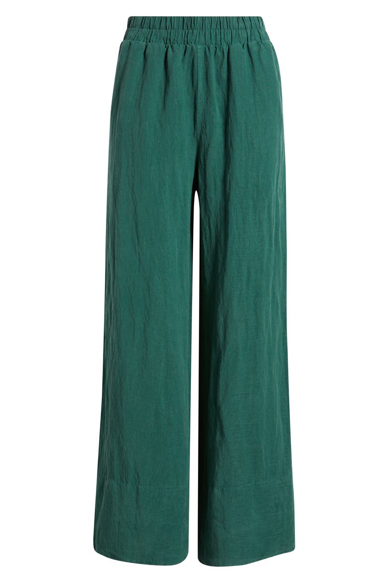 Pull-On Wide Leg Pants, Alternate, color, MEADOW MOSS