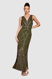 Coast Embellished V-Neck Maxi Dress