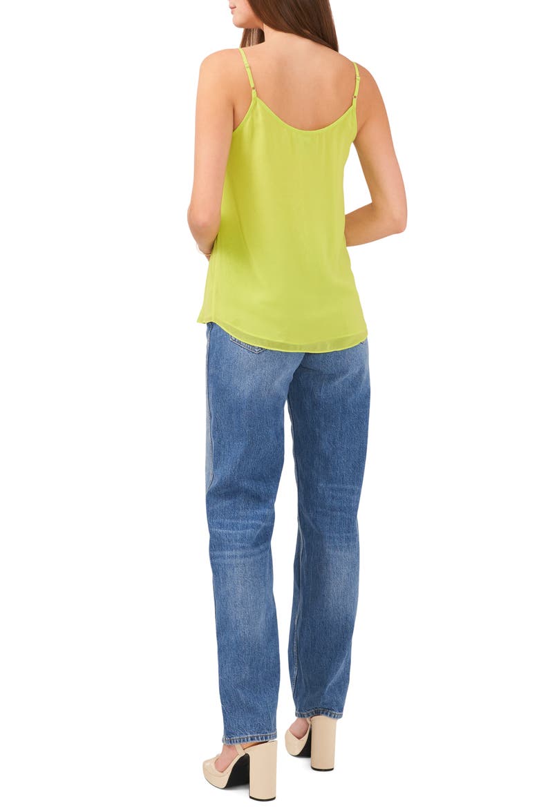 Pintuck V-Neck Camisole, Alternate, color, KIWI COLADA BEIGE