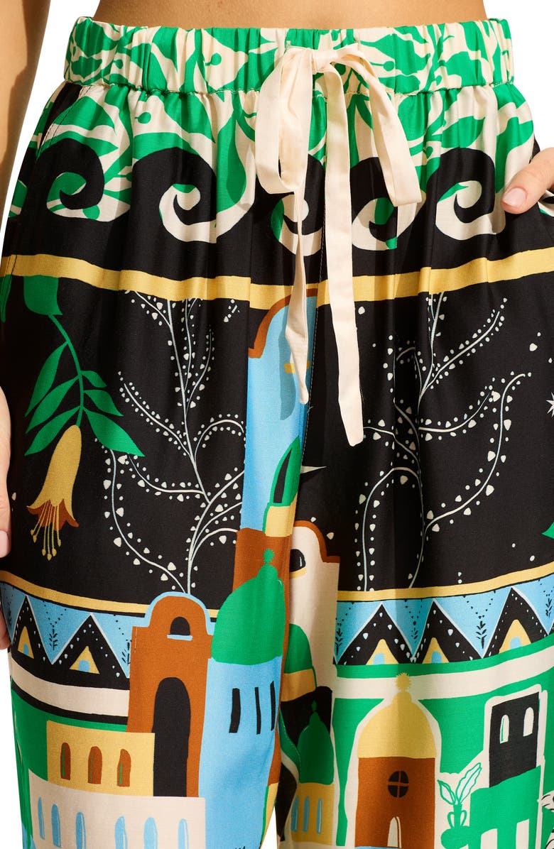 Seafolly Print Wide Leg Cover-Up Pants, Alternate, color, 