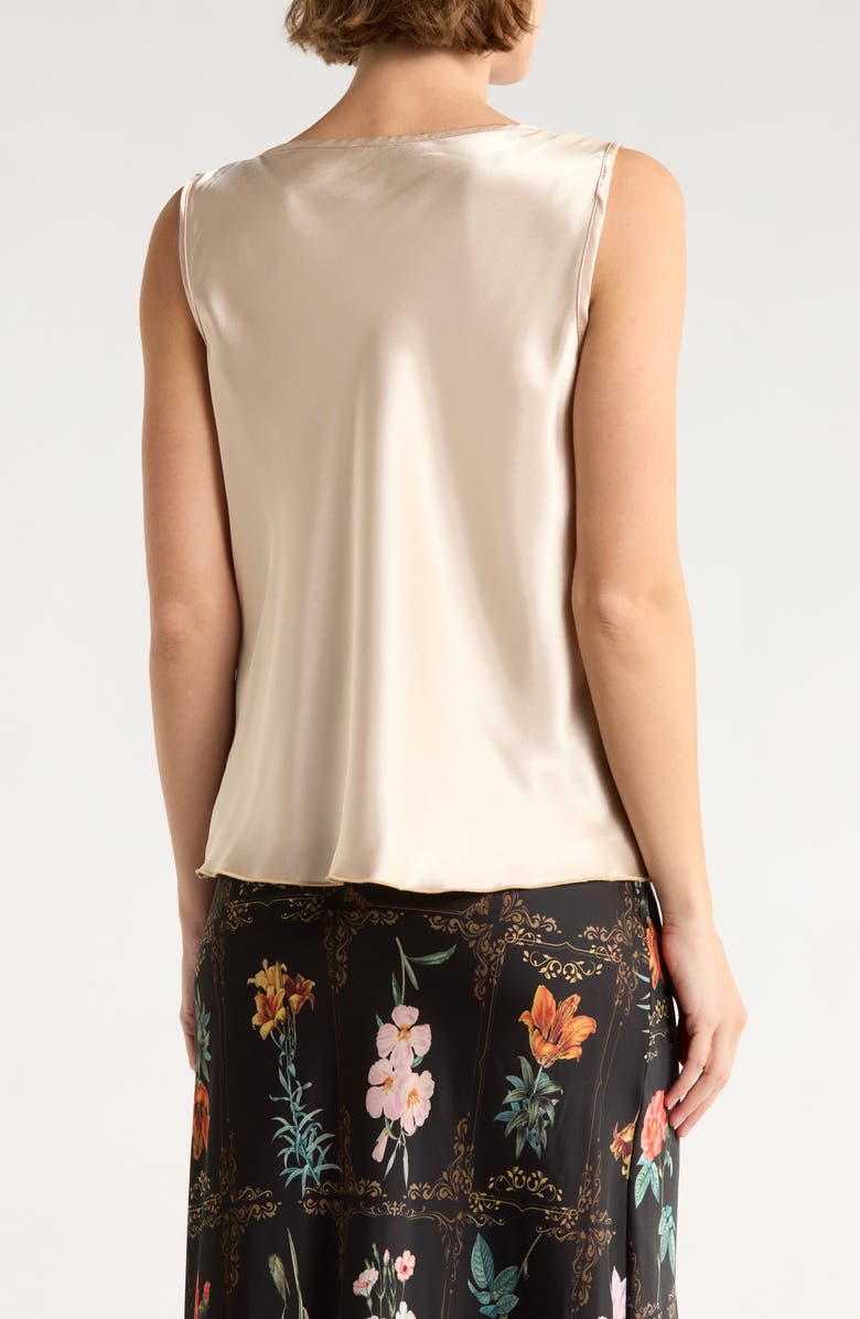 TASH AND SOPHIE Horsebit Hardware Satin Top, Alternate, color,