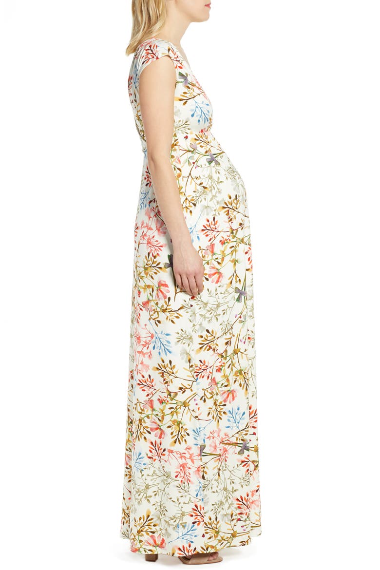 Alana Maternity Maxi Dress, Alternate, color, WHITE