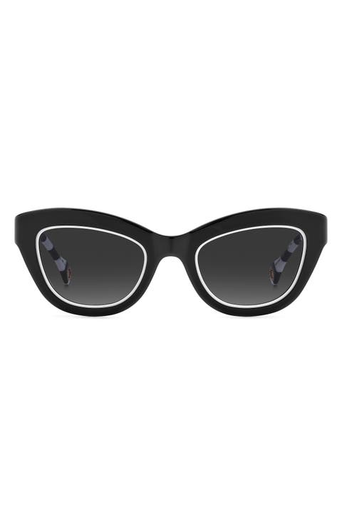 51mm Gradient Cat Eye Sunglasses