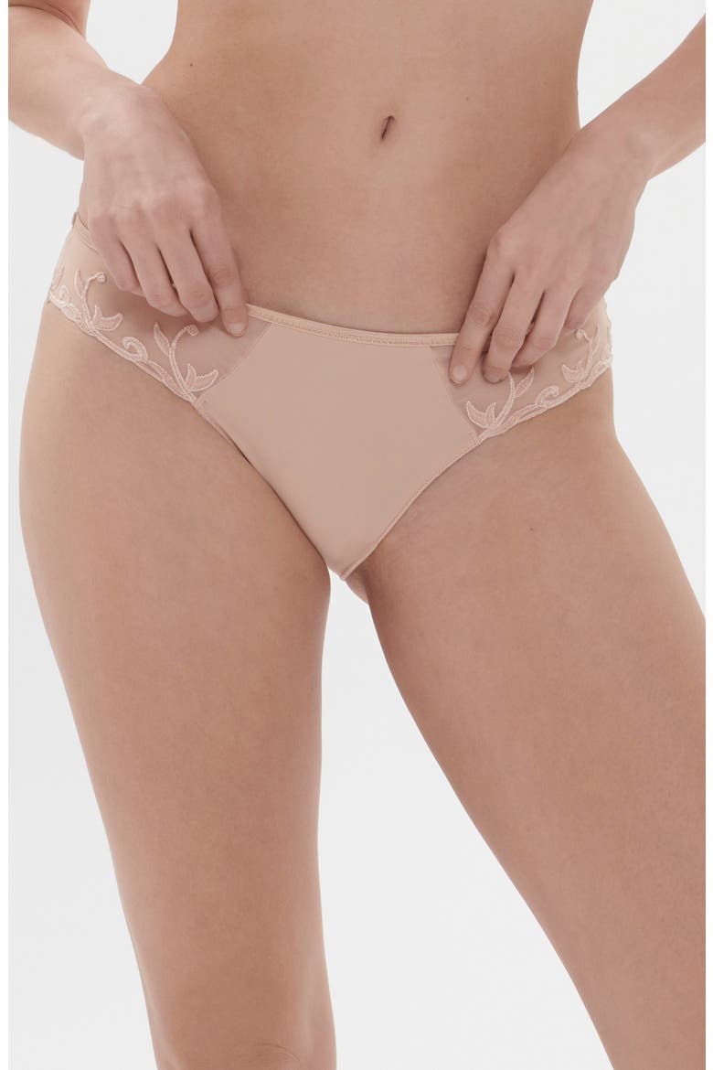 Andora Embroidered Bikini, Main, color, PEAU ROSE