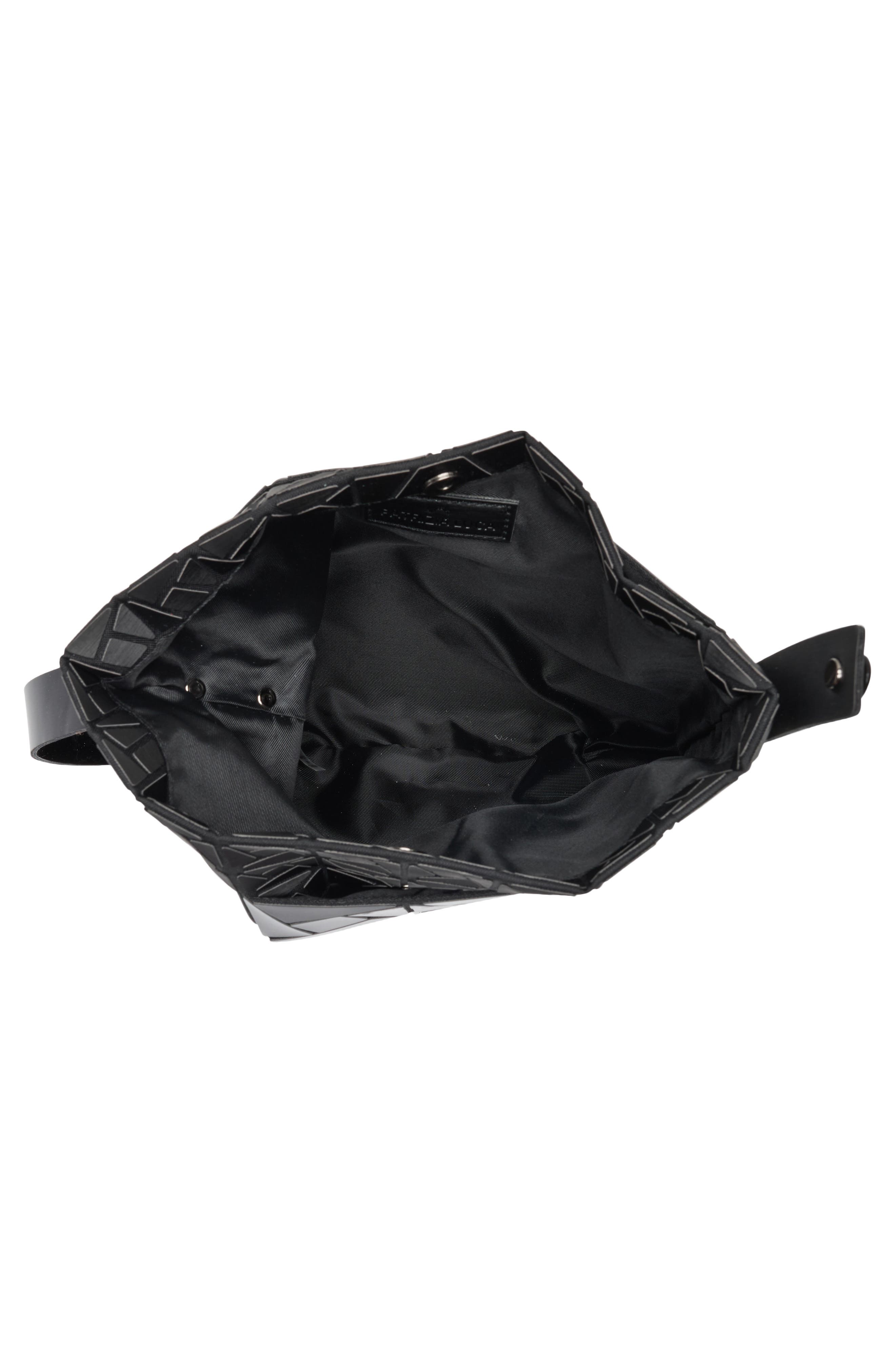 PATRIZIA LUCA Double Layer Box Pattern Shoulder Bag, Alternate, color, Black/ Black