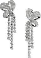 Nadri Eros Ribbon Bow Drop Earrings