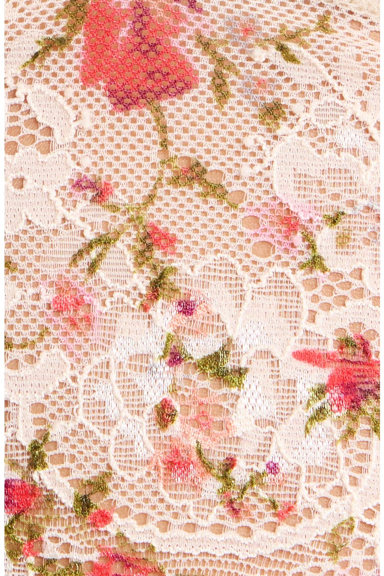 Floral Lace Longline Bralette, Alternate, color, FIELD FLORAL