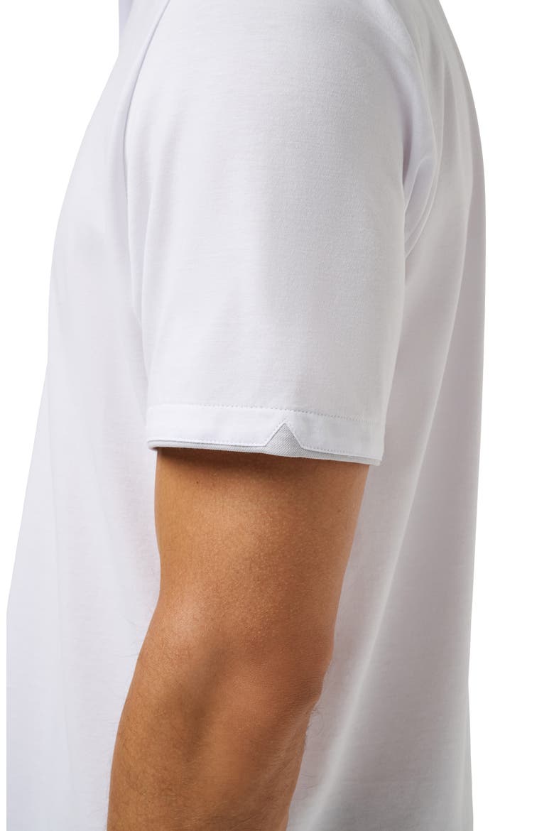 Late At Night Stretch Knit Polo, Alternate, color, WHITE