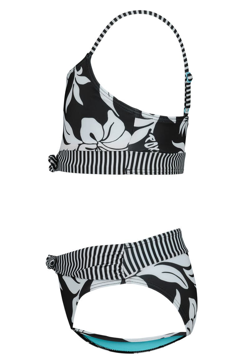 Kids' Floral Two-Piece Swimsuit, Alternate, color, PHANTOM