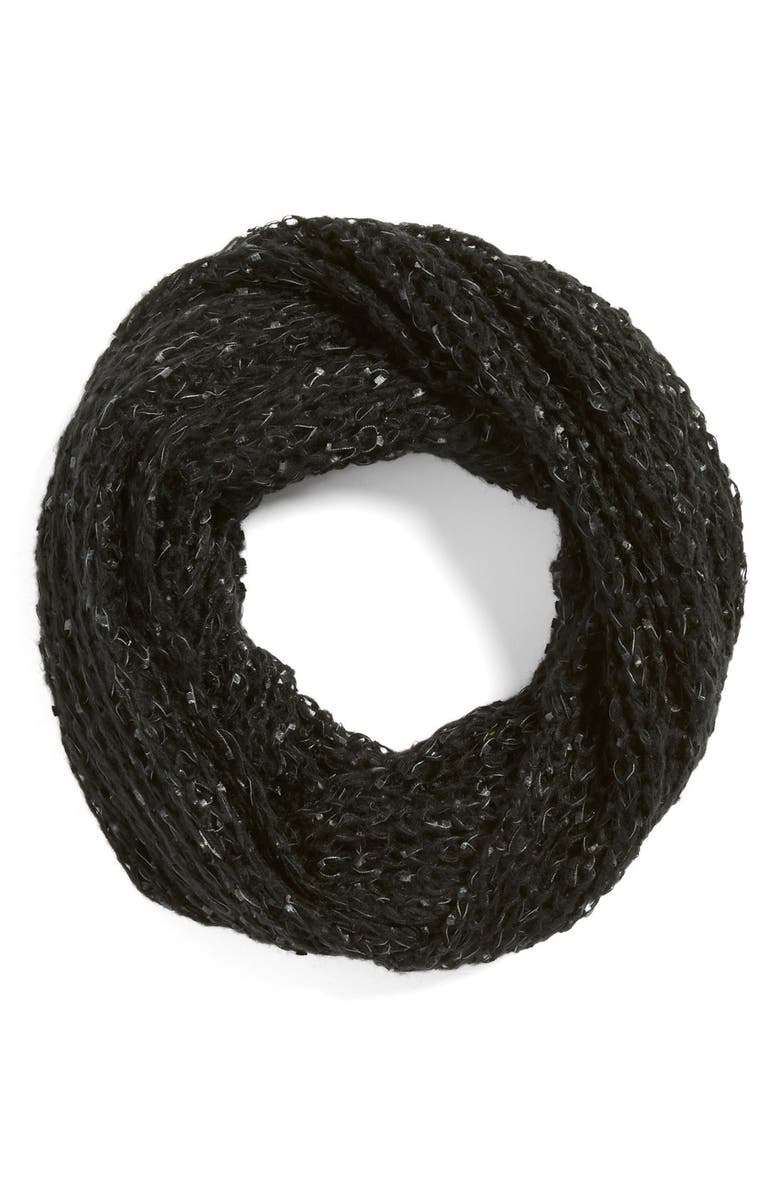 Collection XIIX Glitter Fleck Infinity Scarf, Main, color, 