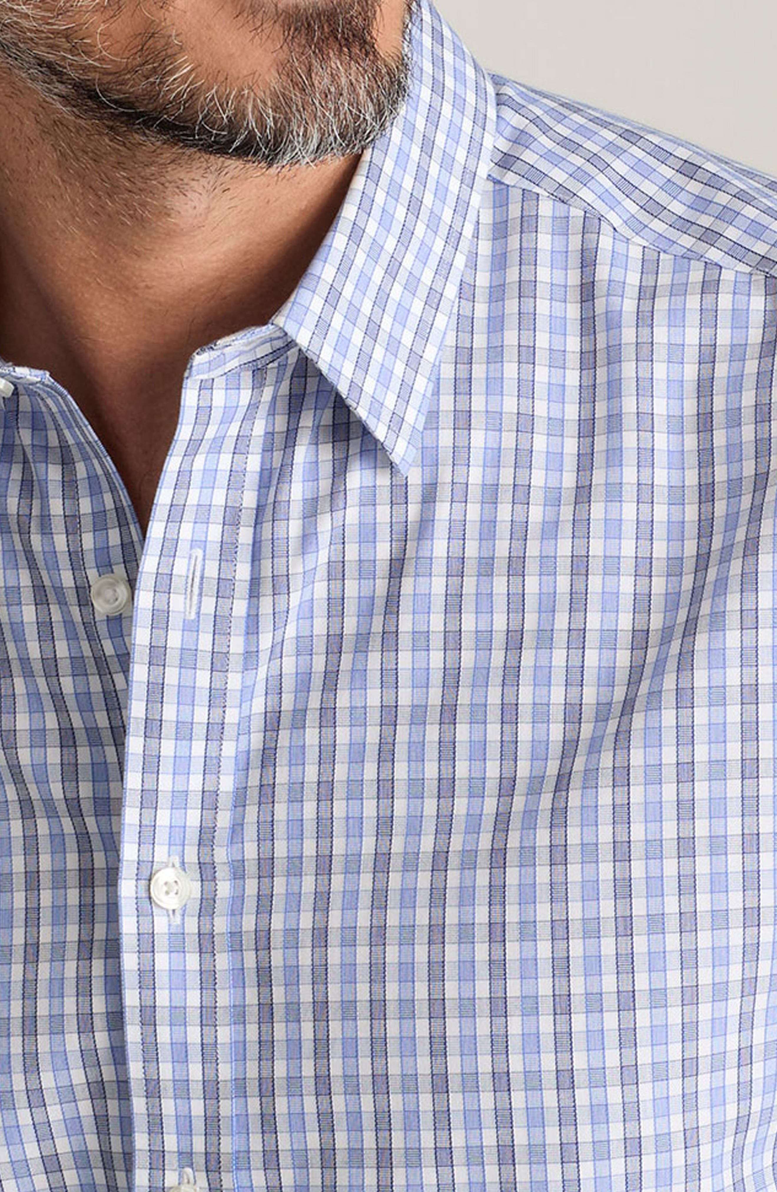 Durif Check Wrinkle Free Cotton Button-Up Shirt - image 2