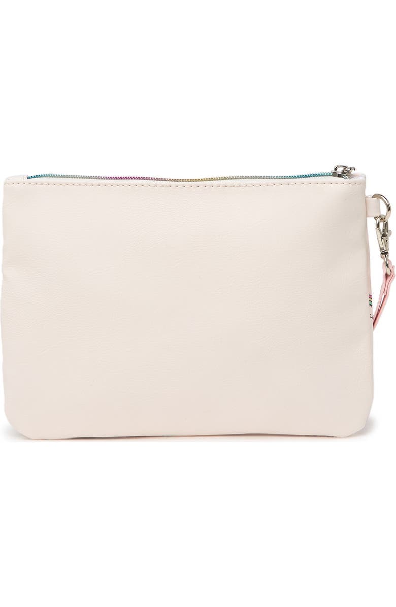 OMG Accessories Dream Rainbow Print Cosmetic Wristlet, Main, color,