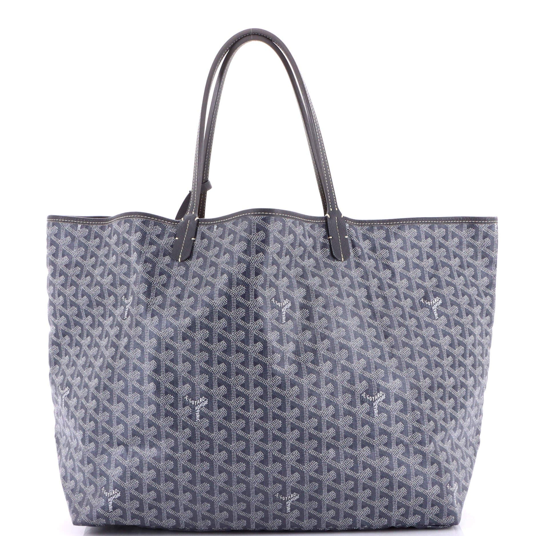 Pre-Owned Goyard Saint Louis Tote Coated Canvas GM, Main, color, Gray