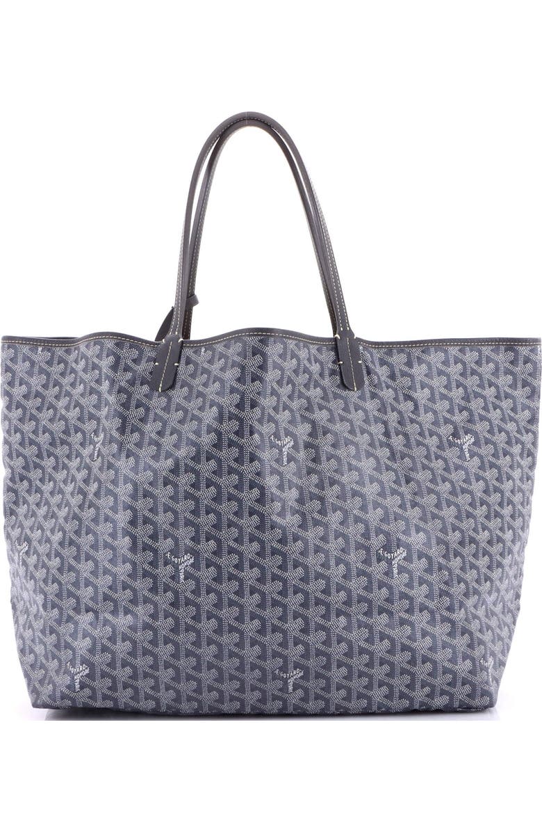 Pre-Owned Goyard Saint Louis Tote Coated Canvas GM, Main, color, Gray
