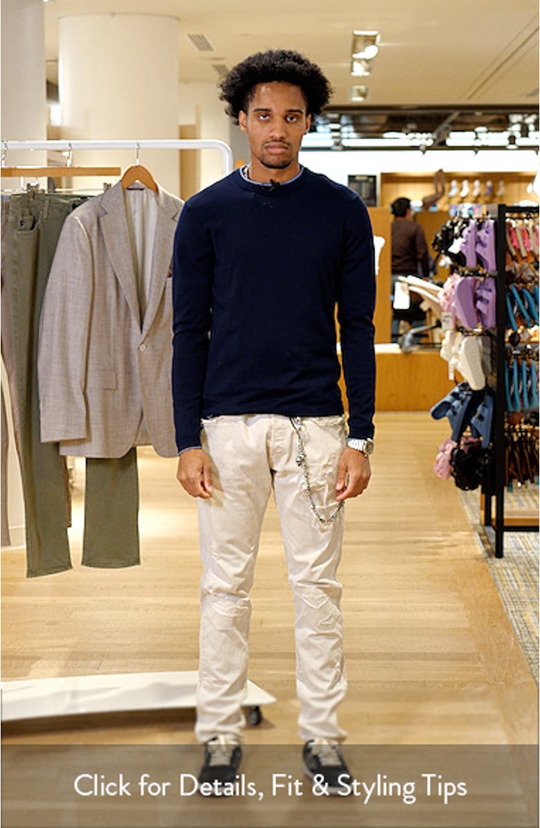 Drummond Tipped Combed Cotton Sweater, sales video thumbnail