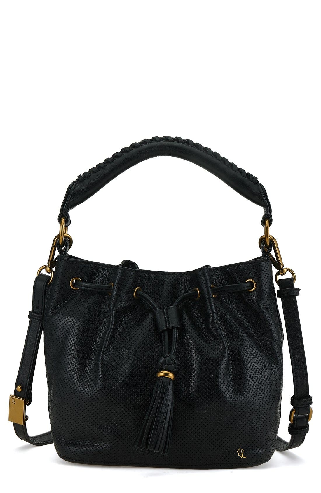 Elliott Lucca 'Gigi Bon Bon' Leather Bucket Bag, Main, color, 