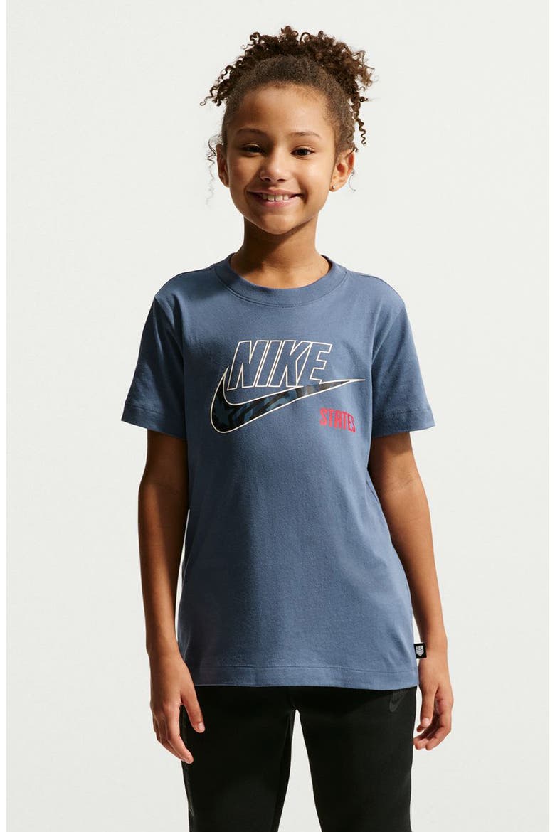 Kids' USA Futura Logo Cotton Graphic T-Shirt, Main, color, DIFFUSED BLUE
