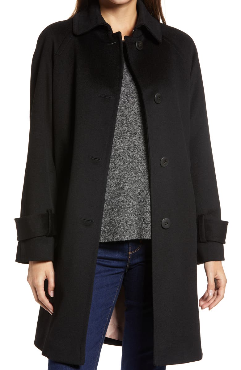 Fleurette Wool Raglan Sleeve Coat, Alternate, color,
