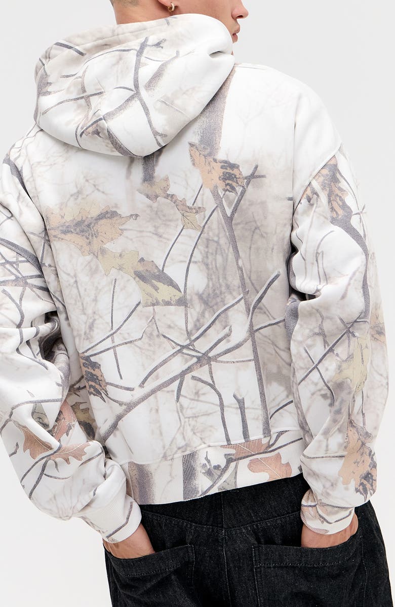 BDG Urban Outfitters Leaf Camo Hoodie, Alternate, color, White Barko