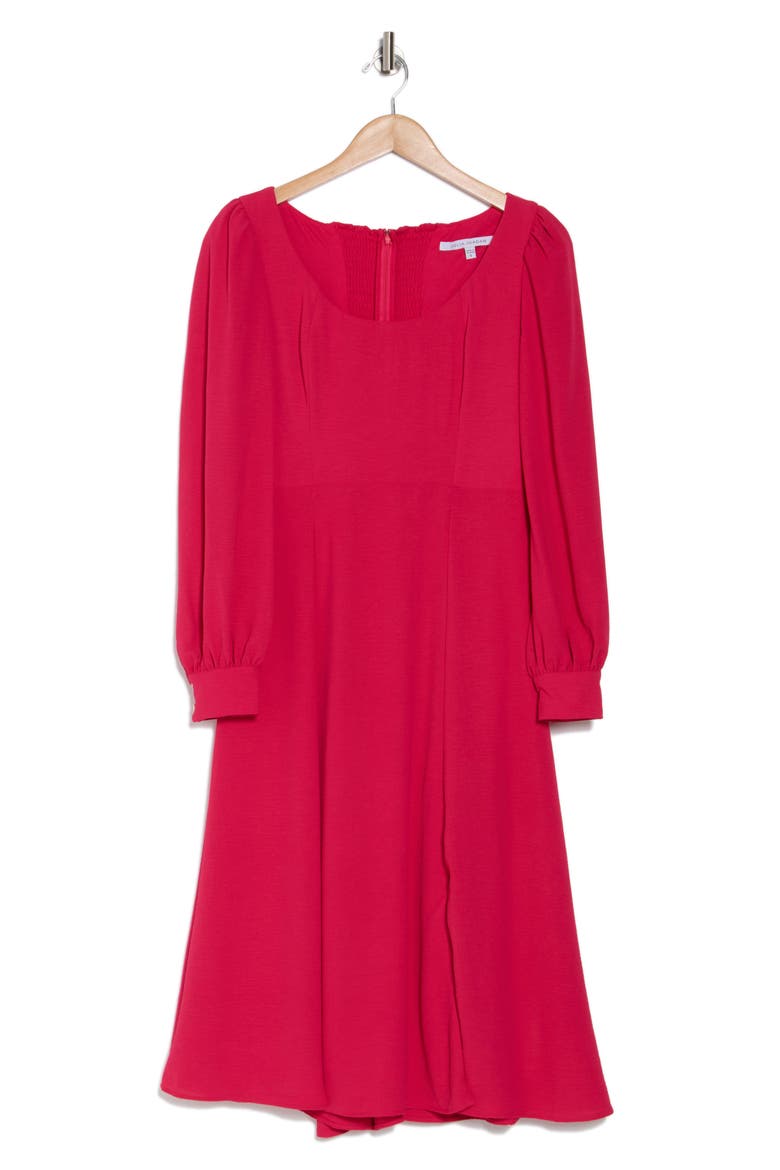 Long Sleeve Scoop Neck Dress, Alternate, color, PINK