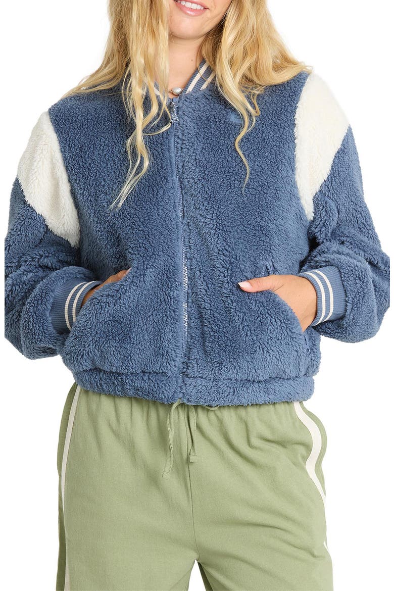 Batter High-Pile Fleece Jacket, Main, color, BLUE SMOKE