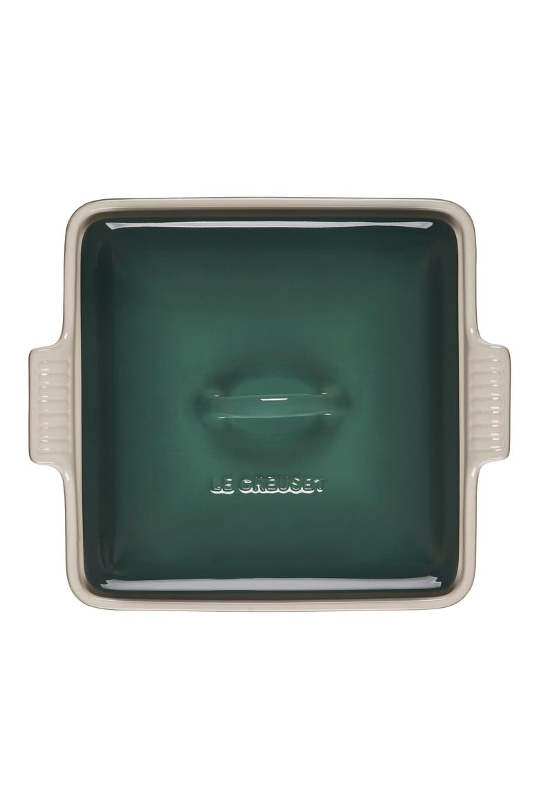 Heritage 2 1/2 Quart Covered Square Stoneware Casserole, Alternate, color, ARTICHAUT