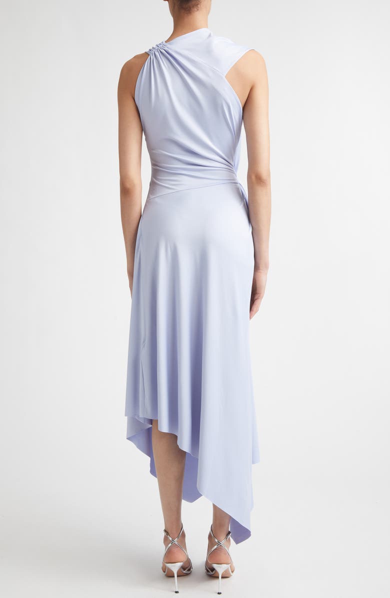 Victoria Beckham Asymmetric Stretch Jersey Midi Dress, Alternate, color, Cloud Blue