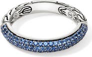 John Hardy JH Essential Pavé Band Ring, Sterling Silver, Gemstones, 3.5MM