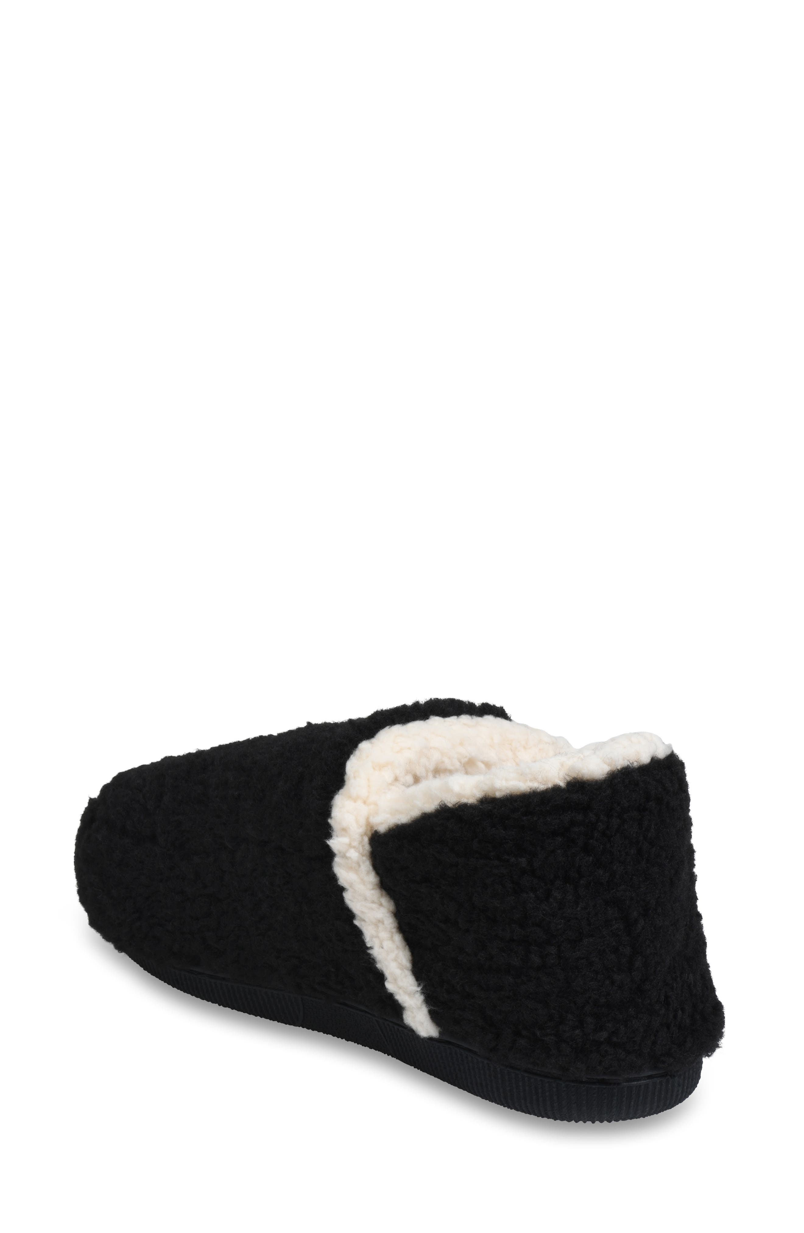 GAAHUU Berber Faux Fur Slipper, Alternate, color, Black