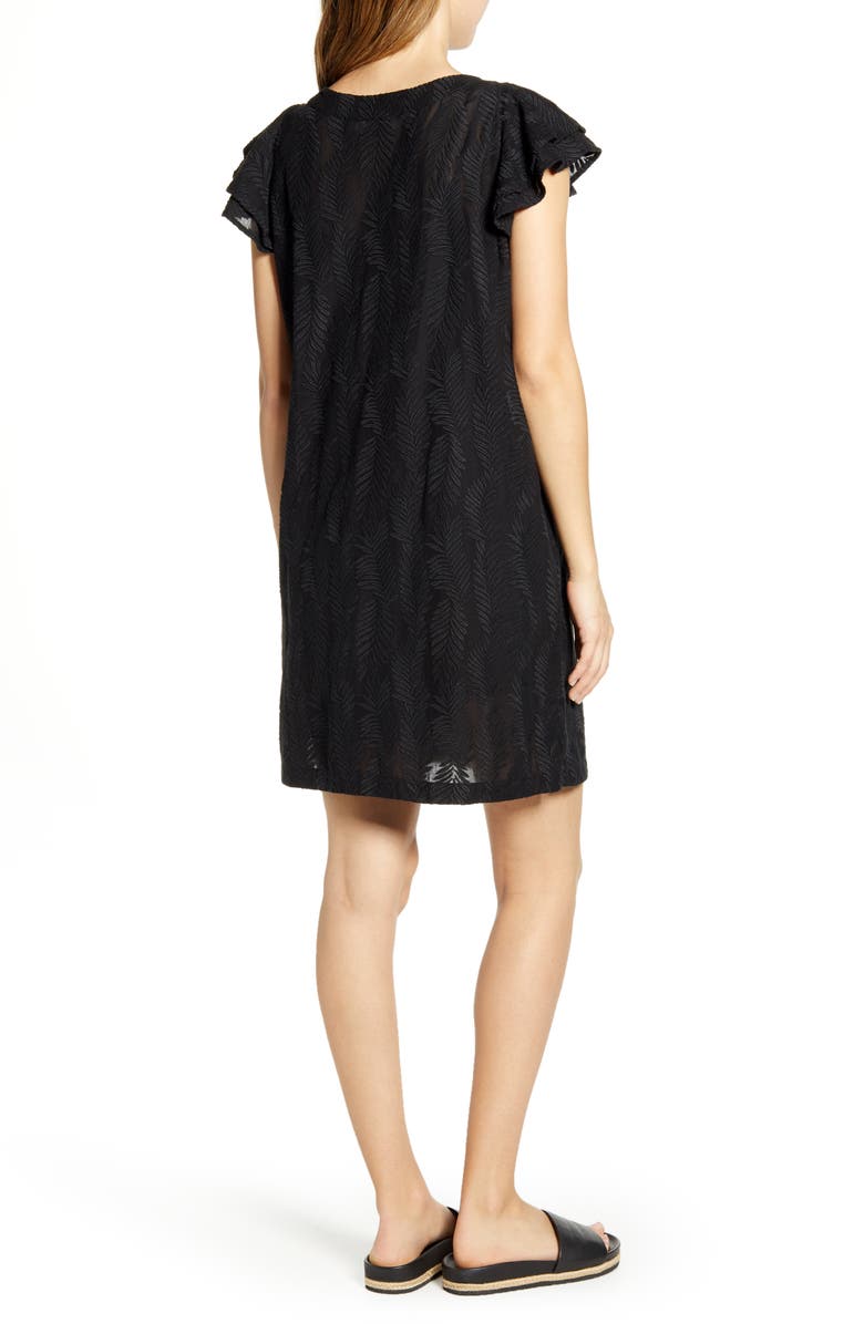 vineyard vines Palm Embroidered Tunic Dress, Alternate, color, 