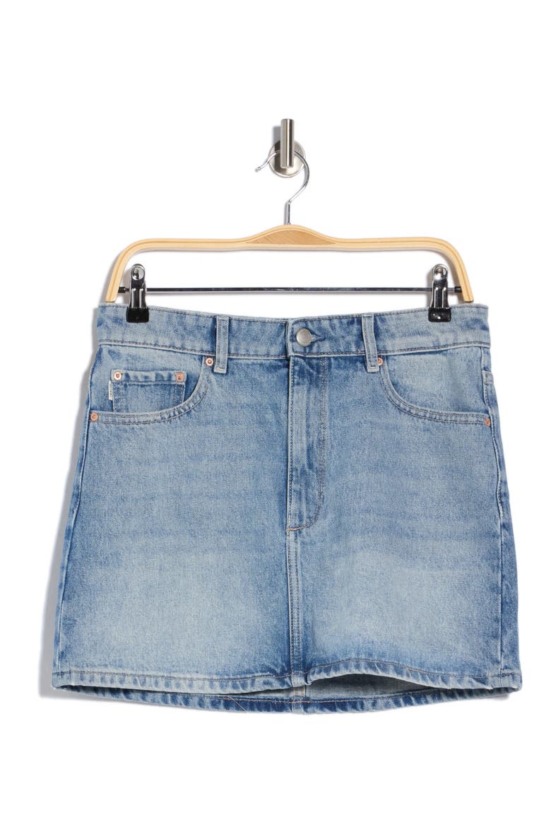 Alma Denim Miniskirt, Main, color, DAYDREAM