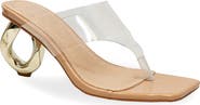 CHASE AND CHLOE Ryella Clear Strap Sandal