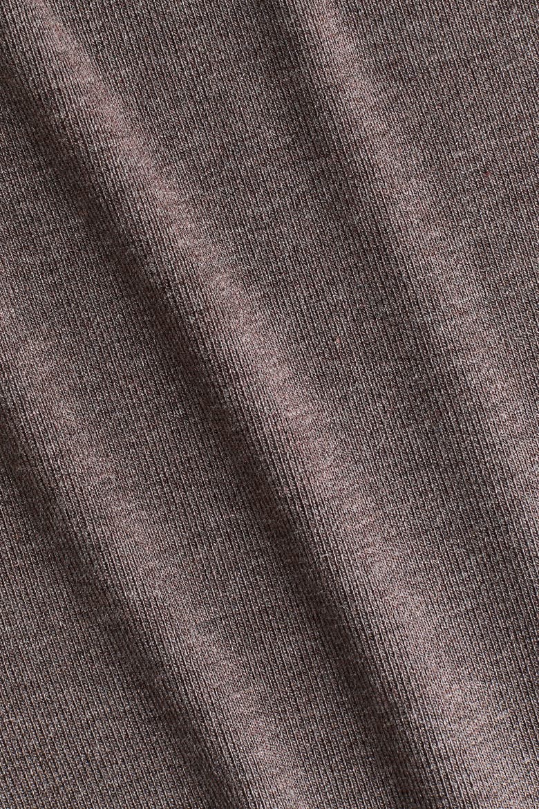 Top With Scarf Collar, Alternate, color, Dark brown melange