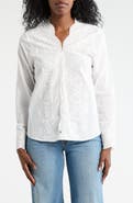 Forgotten Grace Eyelet Embroidered Button-Up Shirt