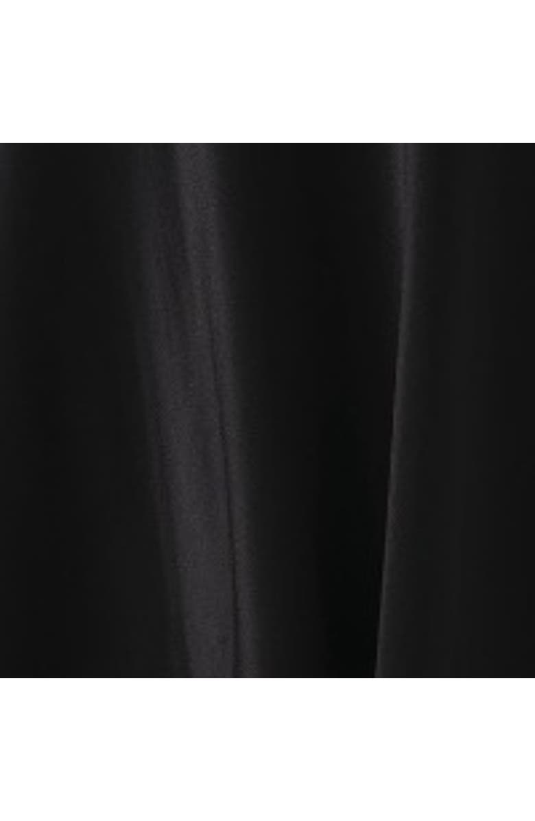 Ghost London Dahlia Picot Trim Satin Midi Skirt, Alternate, color, Black