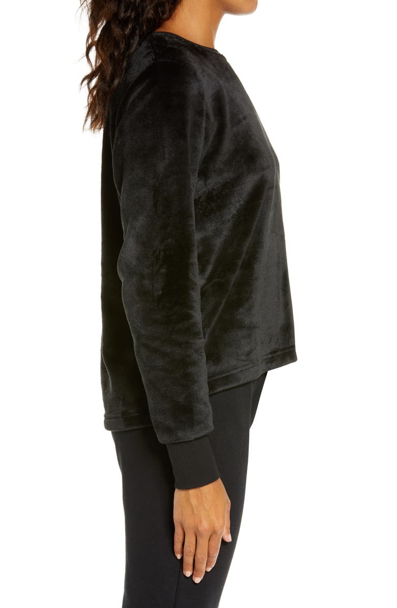 UGG<sup>®</sup> High Pile Double Face Fleece Crewneck Top, Alternate, color,