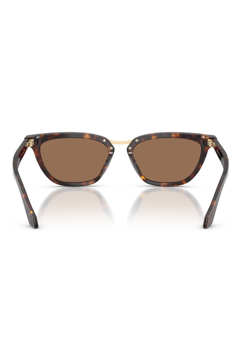 54mm Butterfly Sunglasses, Alternate, color, HAVANA / DARK BROWN