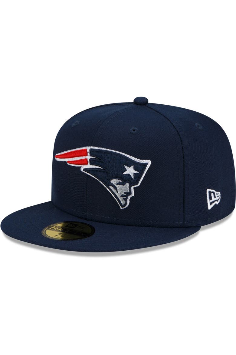 Men's New Era Navy New England Patriots Patch Up Super Bowl XXXVI 59FIFTY Fitted Hat, Alternate, color, Navy