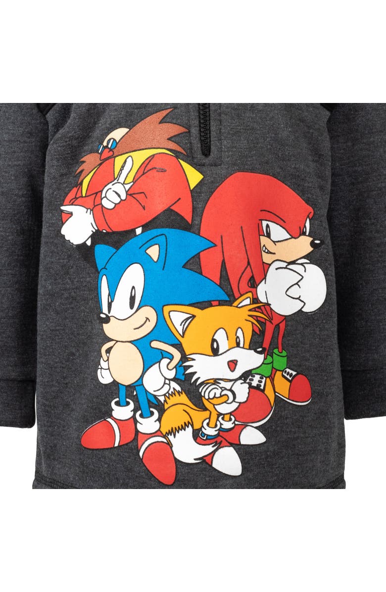 SEGA Half Zip Hoodie, Alternate, color, Black / Grey