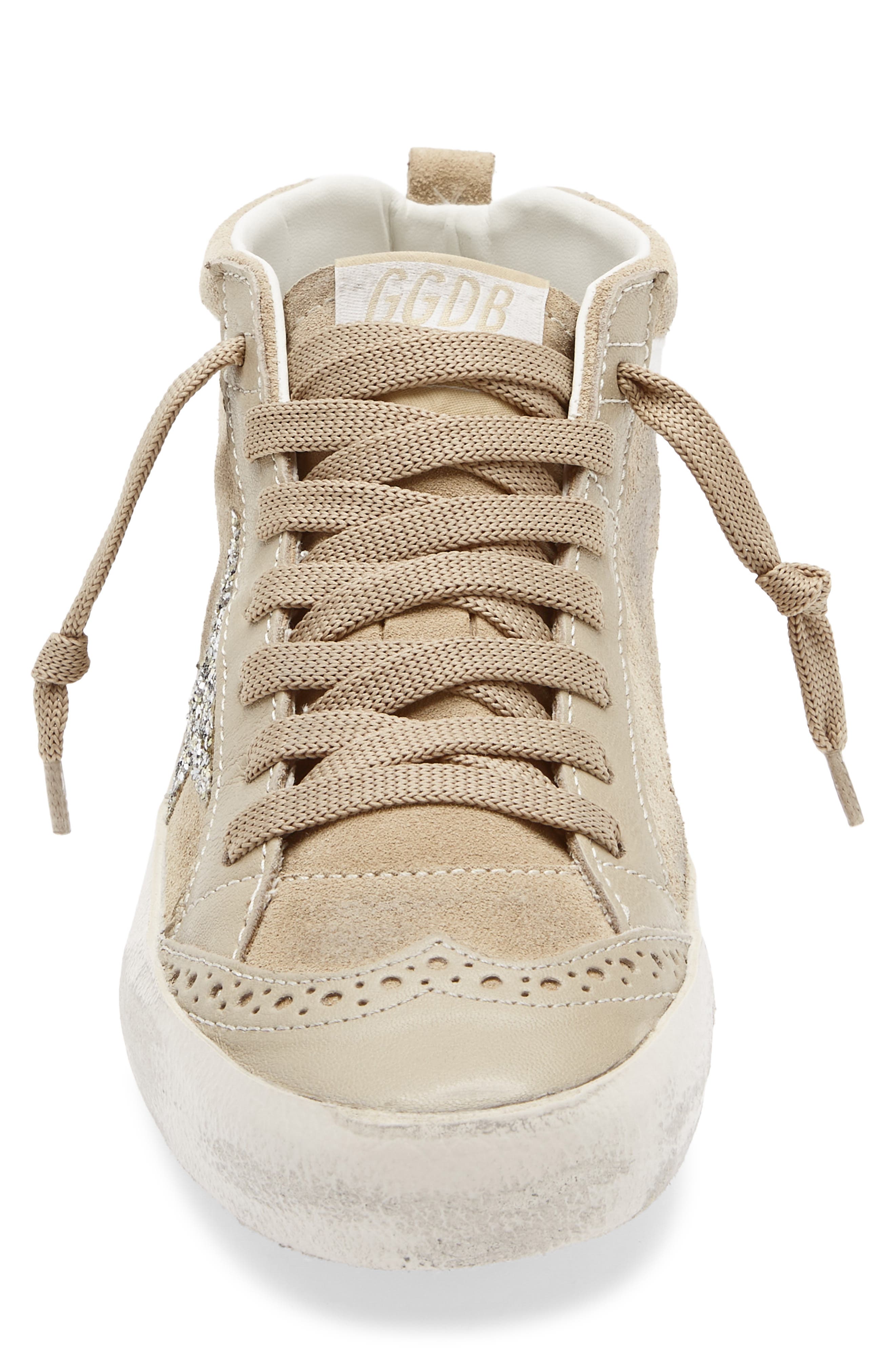 Golden Goose Mid Star Sneaker, Alternate, color, Beige/ Platinum
