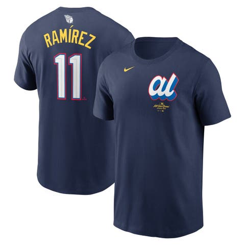 Men's Nike José Ramírez Navy American League 2025 All-Star Edition Name & Number T-Shirt