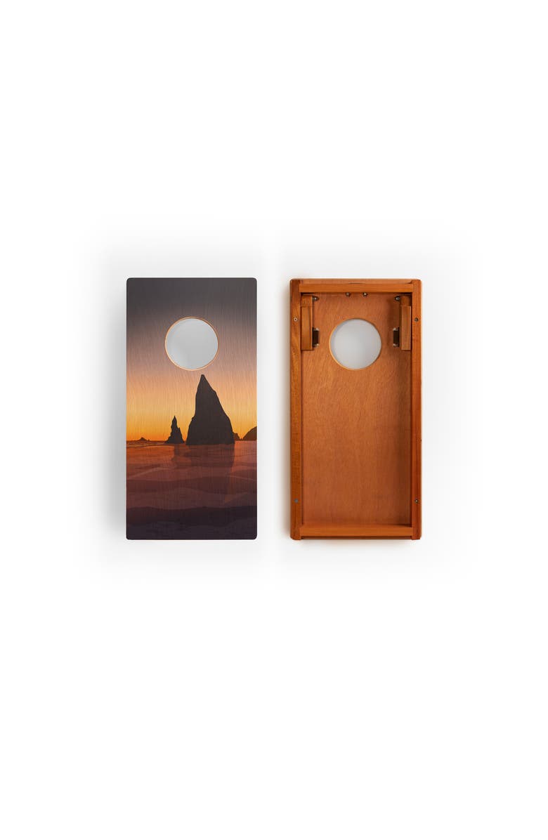 Elakai 1ft x 2ft Mahogany Pathfinder Cornhole Board Set, Alternate, color, Olympic National Park