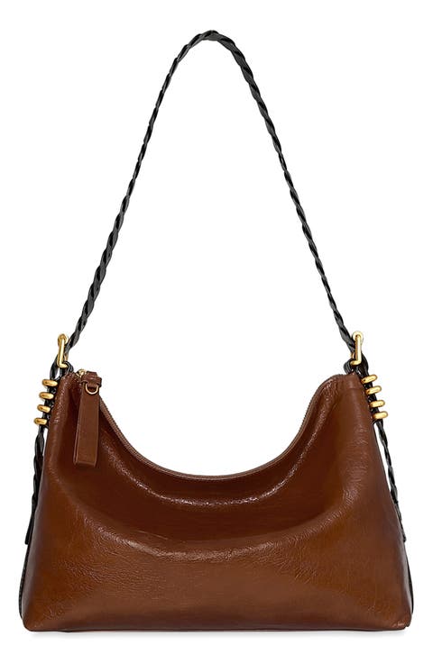 Buckle Up Twisted Strap Shoulder Bag
