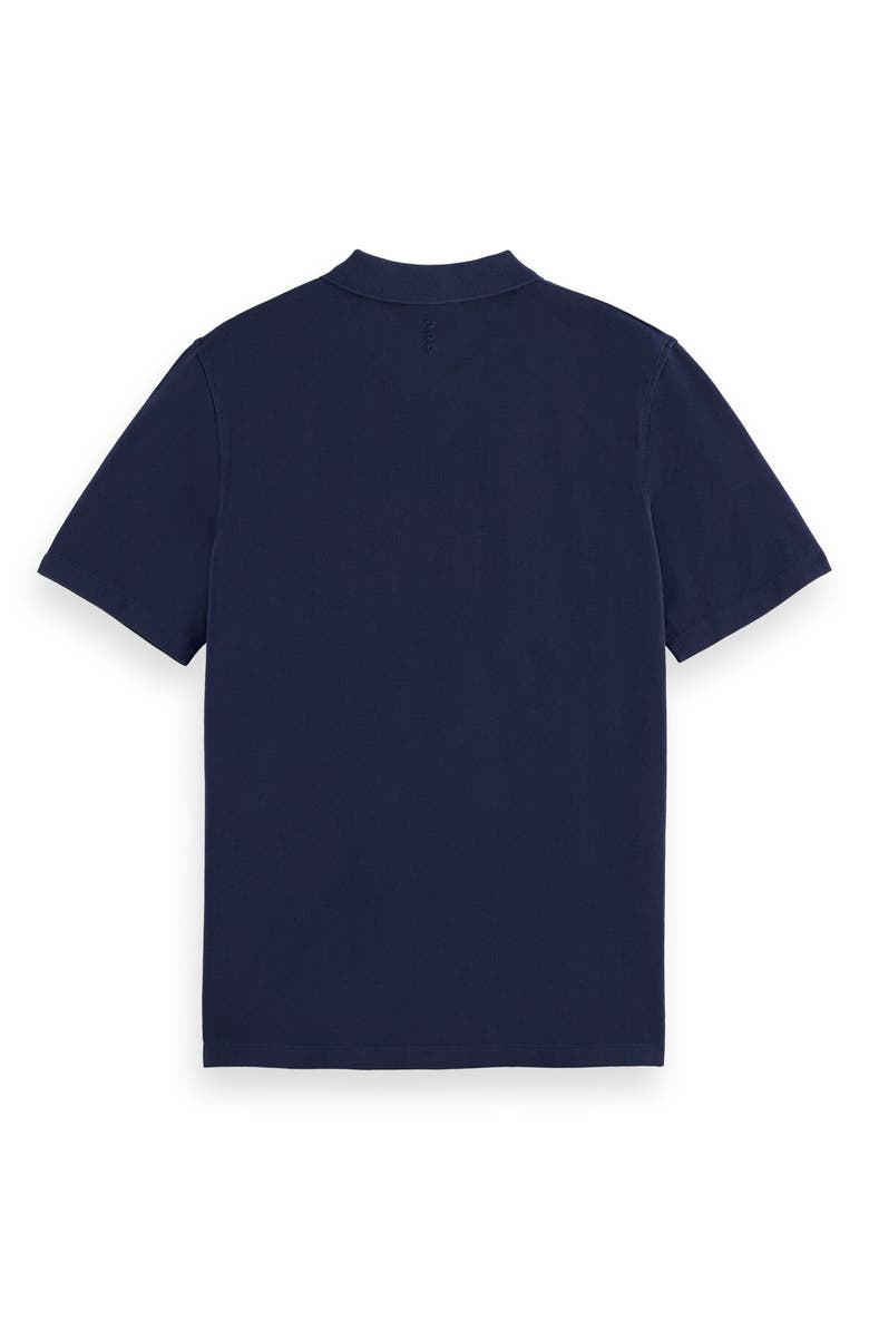 Scotch & Soda Piqué Pocket Polo, Alternate, color, Navy