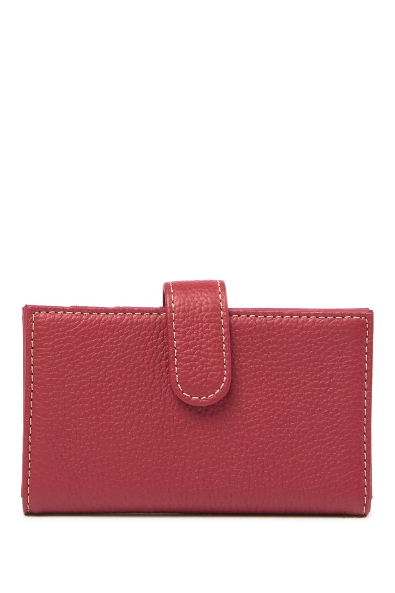 Leather RFID Bifold Wallet, Alternate, color, 05N-RED