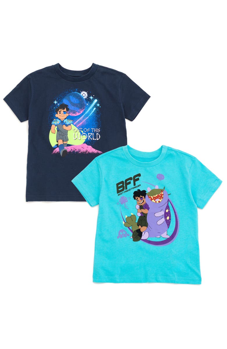 Disney 2-Pack T-Shirts, Main, color, Elio Multicolor